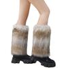 Vintage Thickened Furry Leg Warmers for Women Long Fuzzy Boot Cuffs Leg Cover for Winter Outfits and Costume Parties