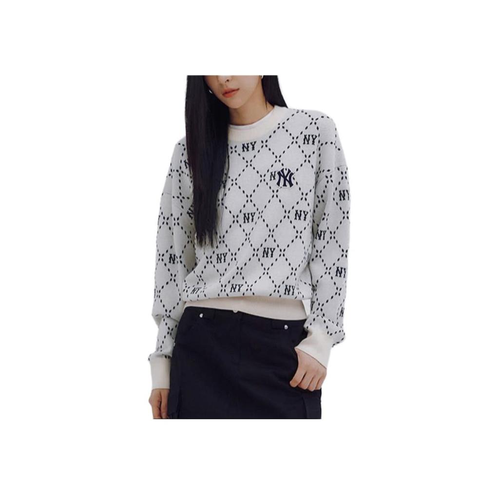 New MLB Sweatshirts Women's Ecru 3FKPM0134-50CRD