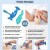 Durable And Safe 2Pcs T-Shaped Massager + Thumb And Finger Pressure Rod Plastic Material Physical Therapy Tool Deep Tissue Relaxation Through