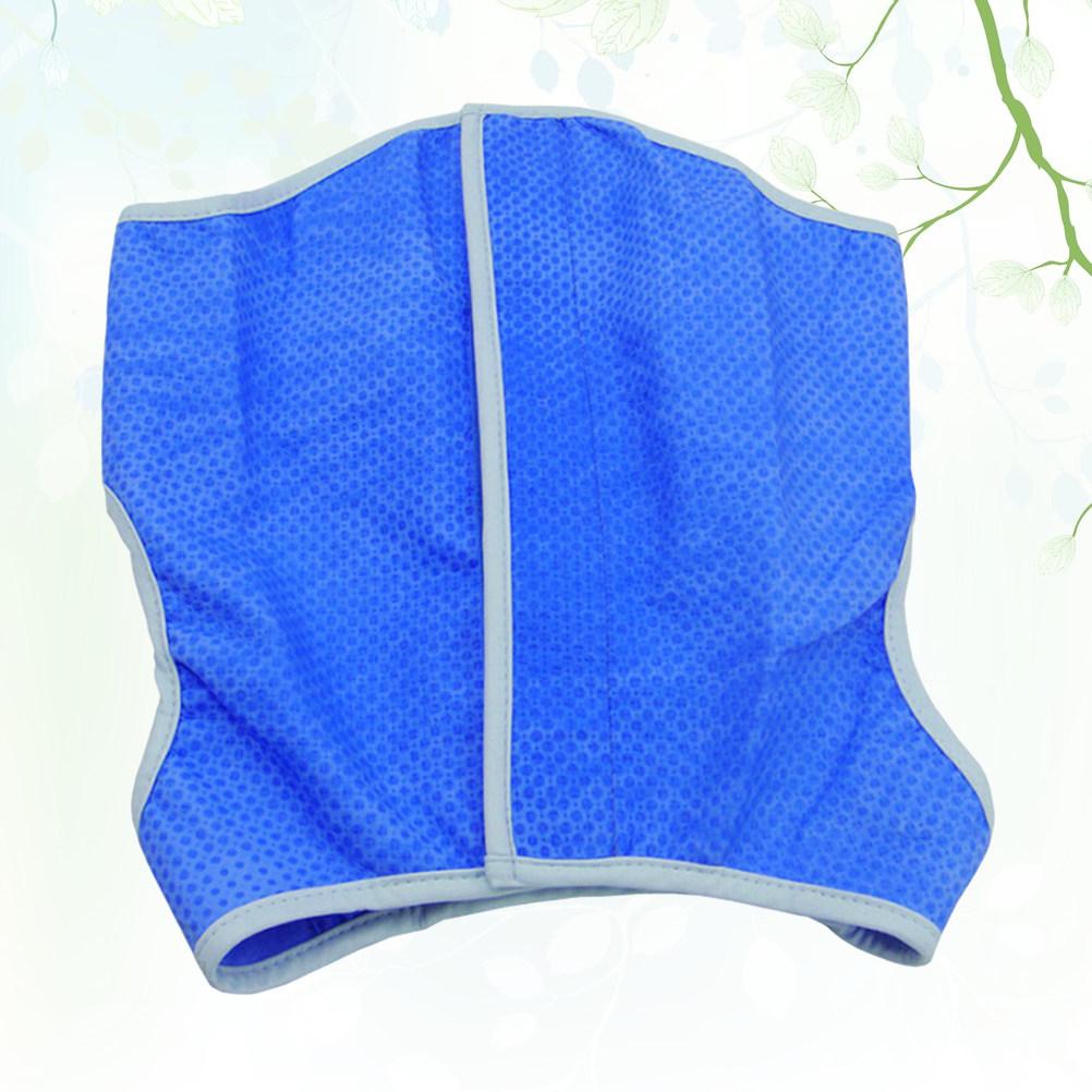 

Pet Cooling Dog Vest Ice-Cooling Harness Size S Blue Superior Pva Breathable Super-Absorbent Lightweight Tape Easy Wear Reusable S