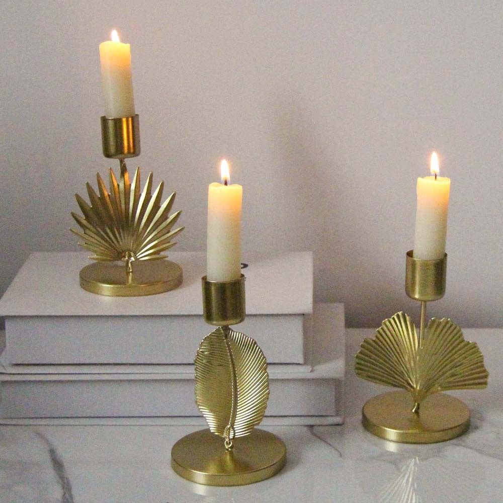 Exquisite Iron Candle Holder Essy To Use Desktop Aromatherapy Rack  Festive Atmosphere