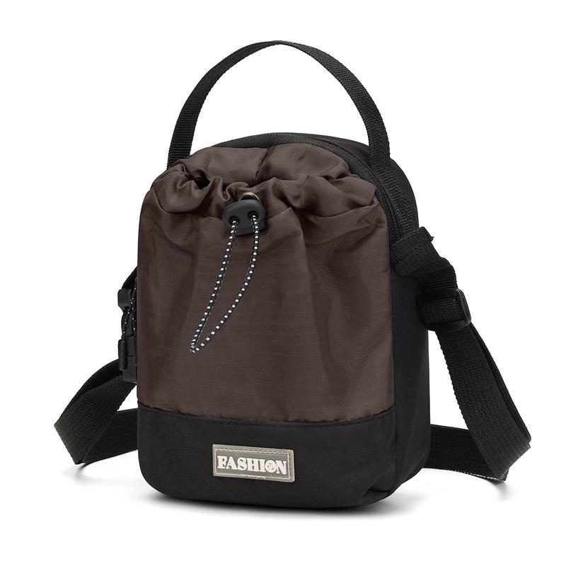 Waterproof Nylon Sling Bag - Outdoor Travel Pouch with Dedicated Water Bottle Pocket (New Nylon Crossbody Design)