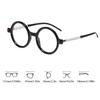 Unisex Anti Blue Light Computer Glasses Round Coarse Framed Glasses Women Men Fashion Large Frame Eyewear