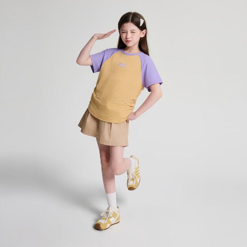 Desa Girls' Stylish Color-Block Raglan T-Shirt