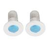 2Pcs Stainless Steel Floor Drain Filter Popup Design Bathroom Sink Stopper Hair Catcher with Rubber