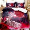 3D Touhou Project Remilia Scarlet Bedding Set Cartoon Anime Adult Kid Bedroom Duvet Cover Sets 3D Kawaii Girls