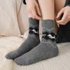 Cute Cartoon Socks Medium Tube Socks Season Thickened Warm Wool Socks Puppy Idea Yarn Stockings