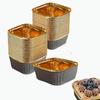 50Pcs Rectangular/Square Shape Muffin Cake Liner Oil-proof Cupcake Packing Wrappers  Food Container