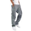 Men Cargo Pants Drawstring Waist Casual Trousers Multi-Pocket Loose Joggers Athletic Trousers for Daily Wear Exercise Street