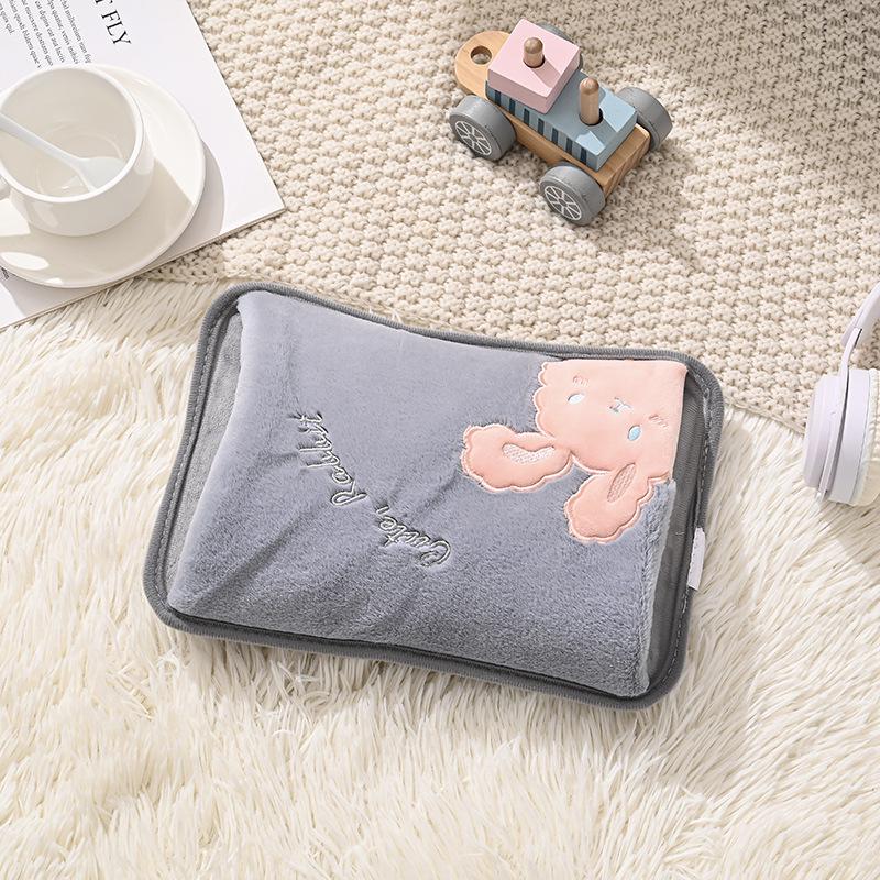 

Rechargeable Safety Hand Warmer - Cartoon Embroidery Design, Explosion-Proof, Electric Abdomen & Bed Warmer Bag