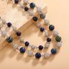 Lapis Lazuli and Zircon Choker Necklace - Hip Hop Style for Men and Women