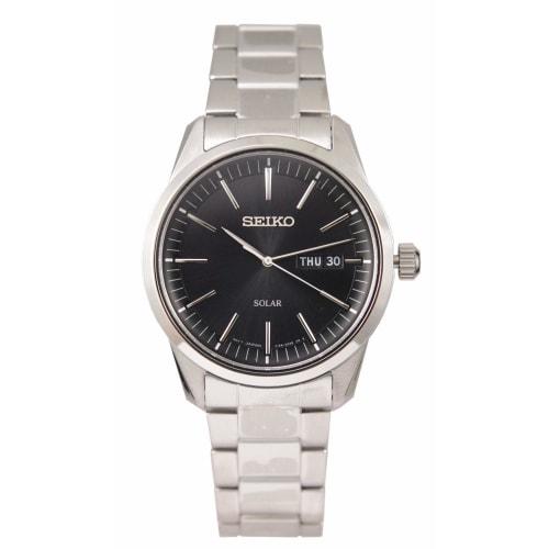 

Seiko SNE527P1 Solar Men s Watch with Black Dial