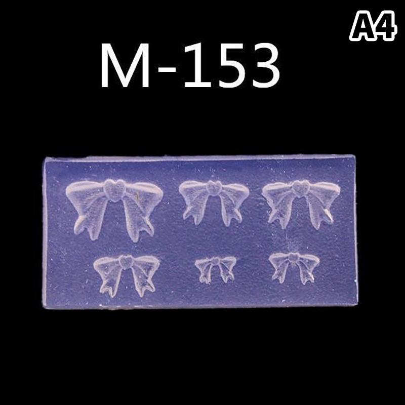 Cartoon Silicone Nail Mold Bow Flower Nail Decorations Nails Diy Design Stereoscopic Stamping Plate Manicure Tools Art Supplies