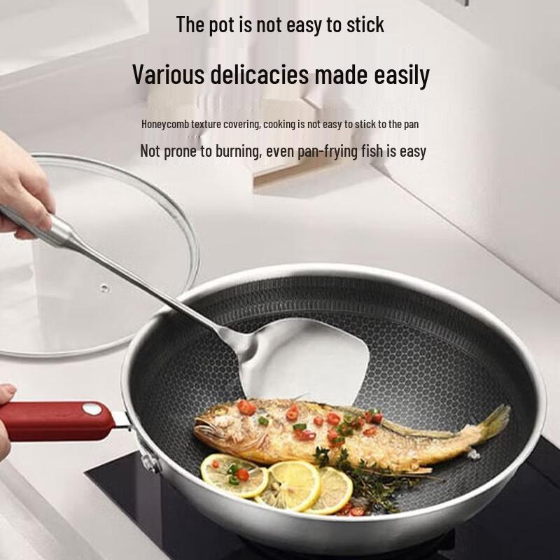 KOBACH 304 Stainless Steel Nonstick Wok 32cm