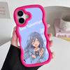 Date a Live Mio Takamiya Wavy Edge TPU Mobile Phone Case for iPhone 17 16 15 14 13 12 11 Air Pro Max Plus Colorful Cover