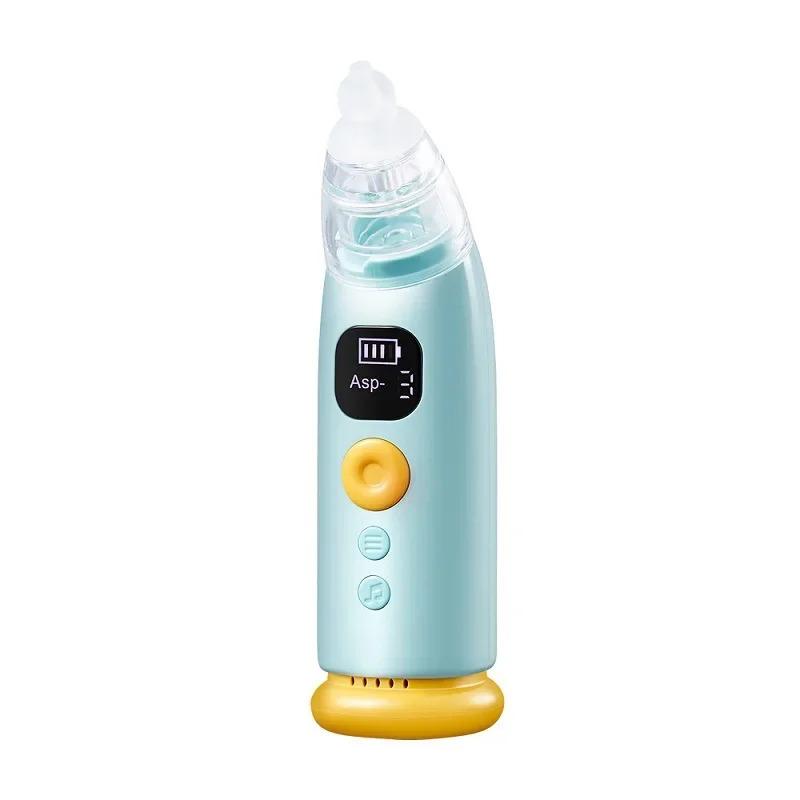 Electric Baby Nasal Aspirator - Safe Newborn Nasal Suction Device for Infants, Quiet Mucus Removal Tool with Multiple Tips