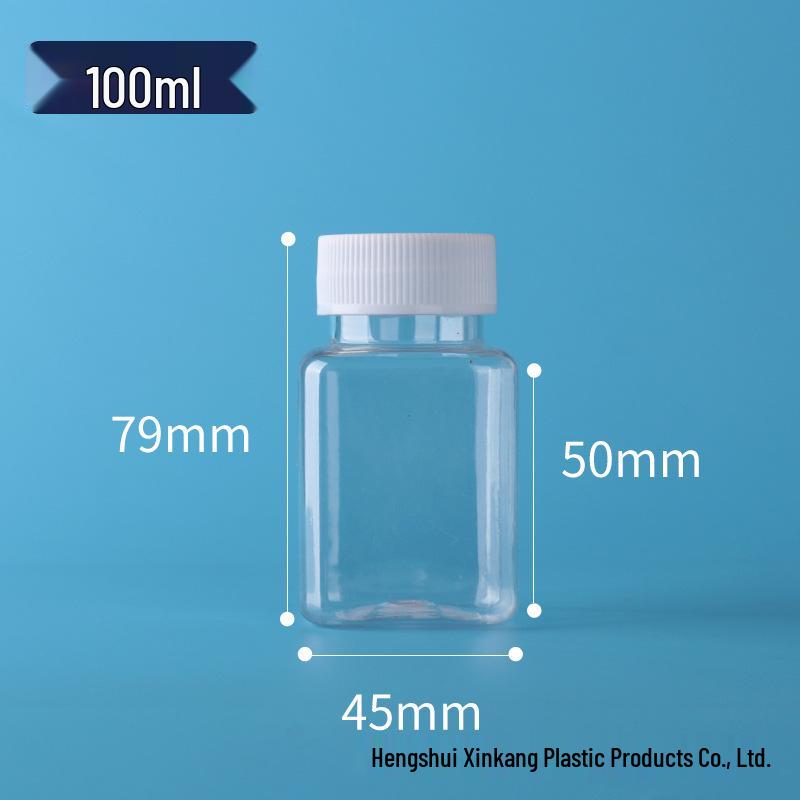 In Stock 30ml Transparent Wide-Mouth PET Plastic Bottle for Liquids or Solids