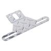 Trailer Rear Plate Bracket, 237 X 127 Mm Metal License Plate Support with Mounting Slots for Trailer Plate Installation and Repair