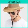 Casual Summer Sun Hat For Men With Wide Brim And Breathable Straw Material For Outdoor Fishing And Sun Protection
