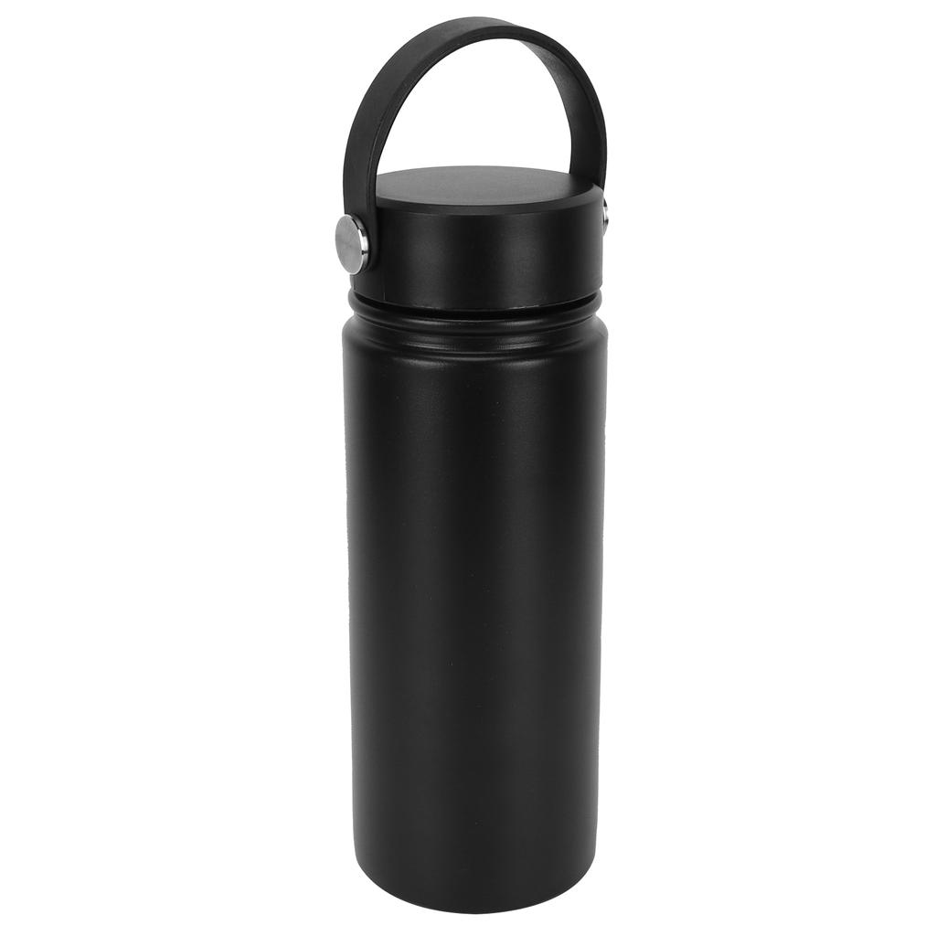 304 Stainless Steel Outdoor Portable Coffee Cup Frosted Vacuum Flask for Outdoor SuppliesBlack 500ml