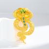Animal Zodiac Snake Brooch Light Luxury Snake Lapel Pin Badges Rhinestone Snake Brooches  Men