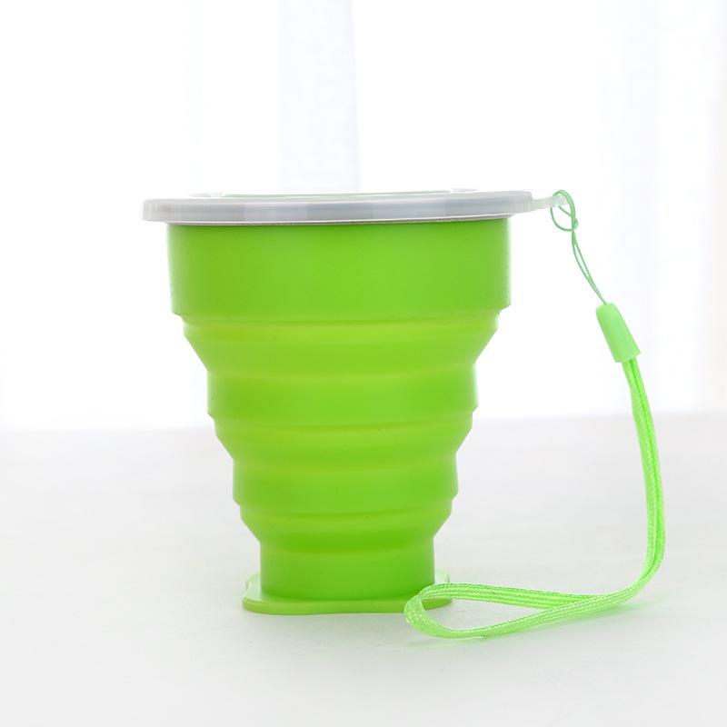 Silicone Foldable Cup with Hook: Versatile Water Cup with Lid