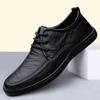 Luxury Brand Lace-up Leather Loafers Business Formal Men's Shoes Thick-soled Comfortable Soft-soled Casual Shoes High-quality