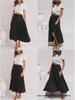 European and American Women's Bohemian High-Waist A-Line Pleated Skirt