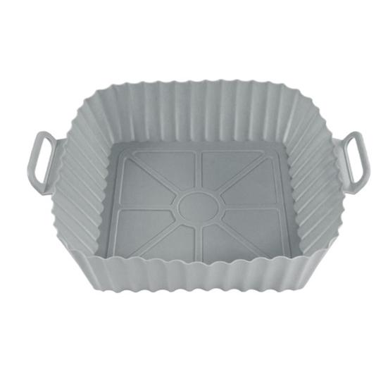 Air Fryer Liners Silicone Baking Tray Reusable Air-fryer Basket Air Fryer Cooking Mat Non-stick Pizza Pan Oven Kitchen Accessories