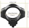 25.4mm Mlok Offset Flashlight Ring Mount for Mlok Rail System Aluminum Alloy Flashlight Mounting Bracket