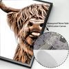 Abstract Cute Higland Cattle Art Canvas Paintings Watercolor Highland Cow Posters and Prints Wall Art Pictures for Home Decor