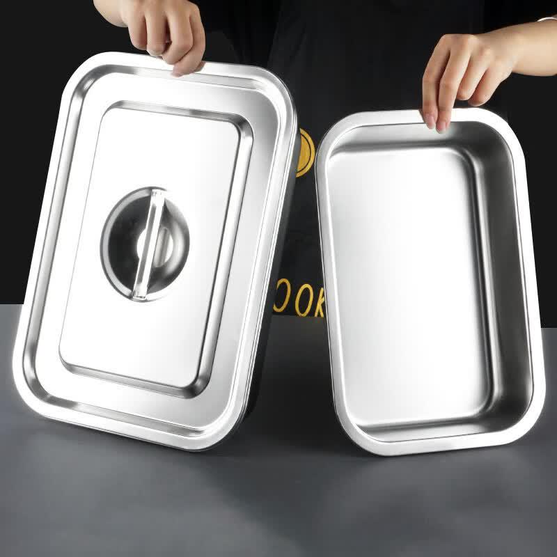 Stainless Steel Rectangular Flat Tray