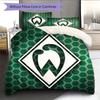 Set Copripiumino Trapuntato con Logo Werder Federa Decorazione per la Casa Regalo di Compleanno (1 * copripiumino + 2 * federa, senza nucleo)