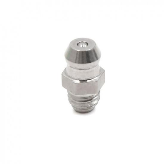 4pc M6 x 1 Stainless Steel Motorcycle Car Straight Grease Nipple Fitting