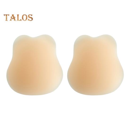 1 Pair Women Silicone Chest Pad Sweat-proof Anti-slip Invisible Thickened Breast Support Sticky Pasties Nipple Covers Strapless Adhesive Bra Women