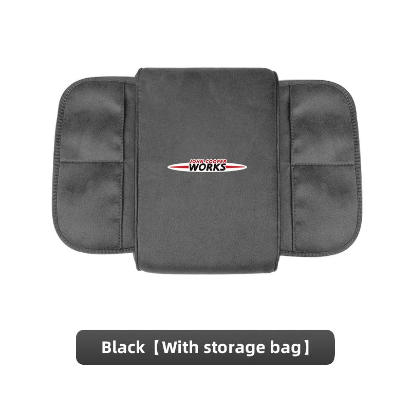 Suede Car Interior Armrest Box Mat Center Console Accessories For BMW Mini Works Cooper F54 F55 F56 F57 F60 R50 R52 R53 R55 R56