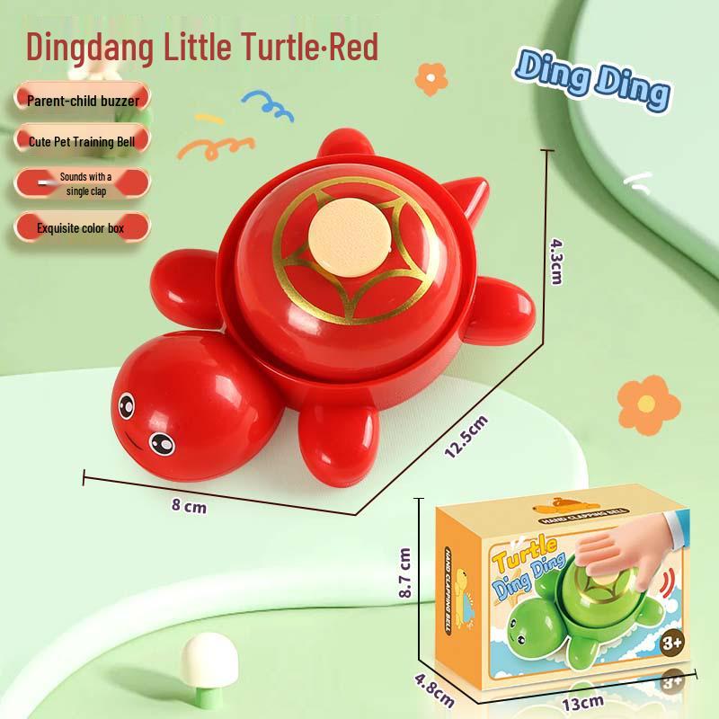 Cute Turtle Macaron Candy Box Buzzer - Cartoon Decompression Hand-Patting Bell Toy Gift