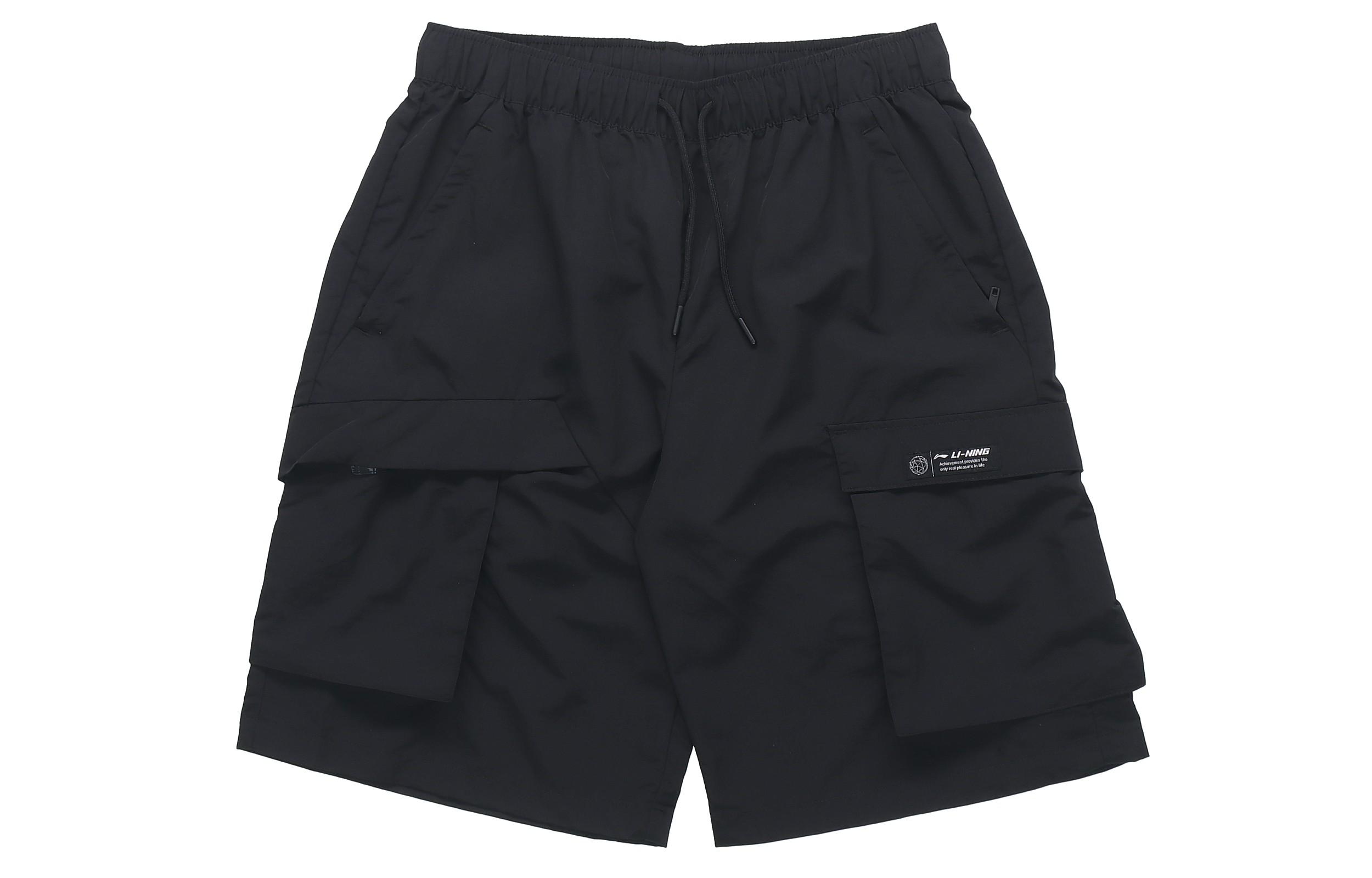 Li Ning Sports Fashion Collection Casual Shorts Men s Black AKSR527-1 S
