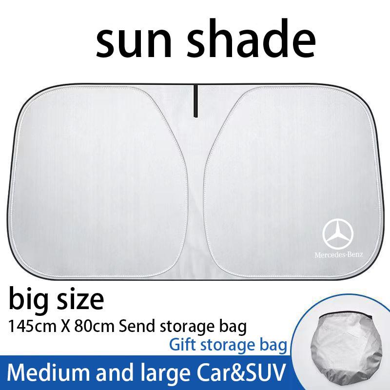 Car Windshield Sun Shade Foldable for UV Ray Block & Sun Heat For Mercedes Benz W203 W204 W205 W210 W211 W212 W221 W222 CLS CLA Vvv1