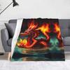 Blue Dragon Print Gift Blanket Home Decoration Gift Soft Flannel Blanket Nap Blanket Gift Blanket Source