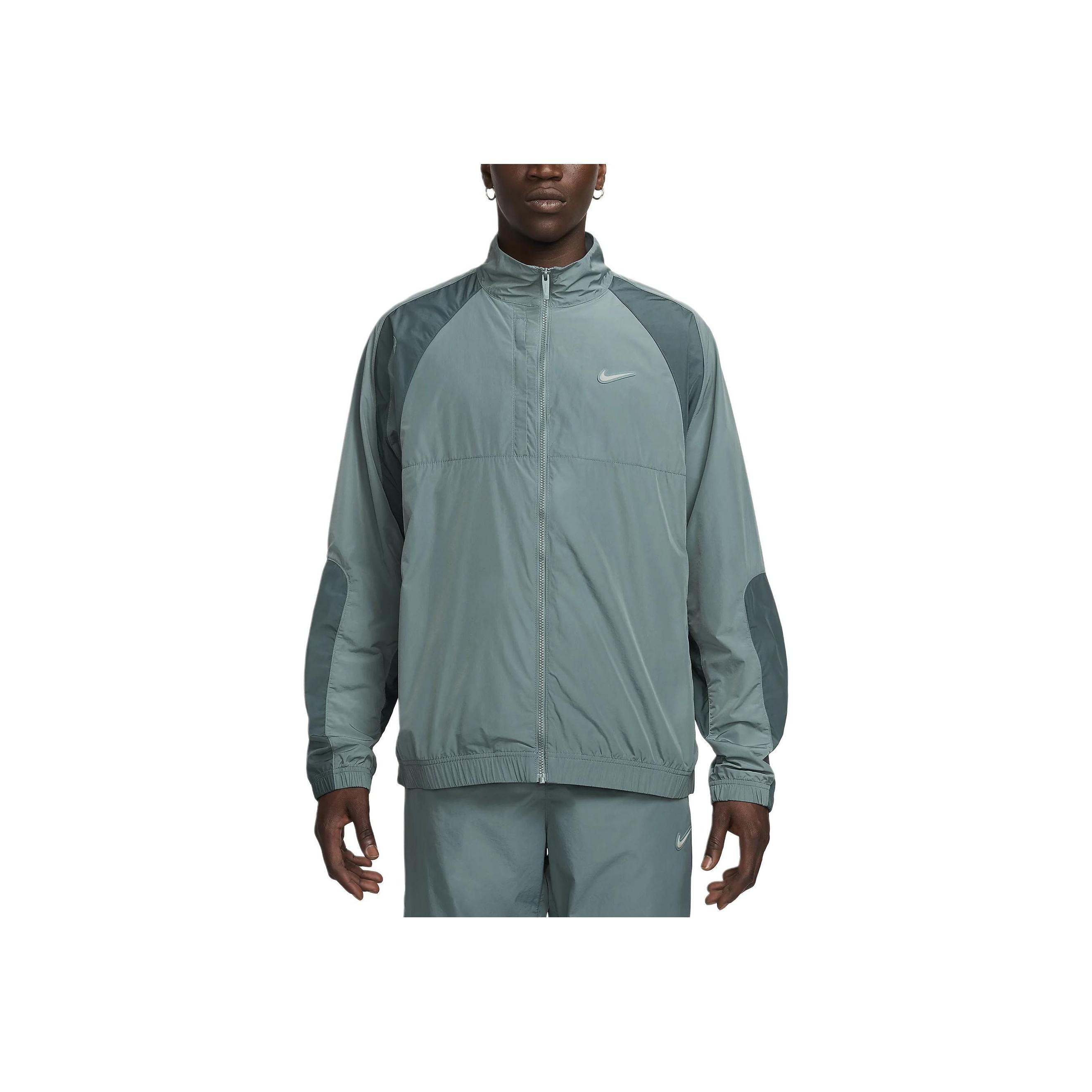 

Nike X Nocta Northstar нейлоновый спортивный костюм винтажный логотип спортивная куртка с воротником-стойкой на молнии с длинными рукавами унисекс куртка FN7666-382 L