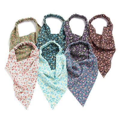 Nowa Kwiatowa Torba z Tkaniny Turban Akcesoria do Włosów Trójkątny Szalik Opaska do Włosów Gumka do Włosów dla Kobiet Uniwersalny Dodatek do Włosów