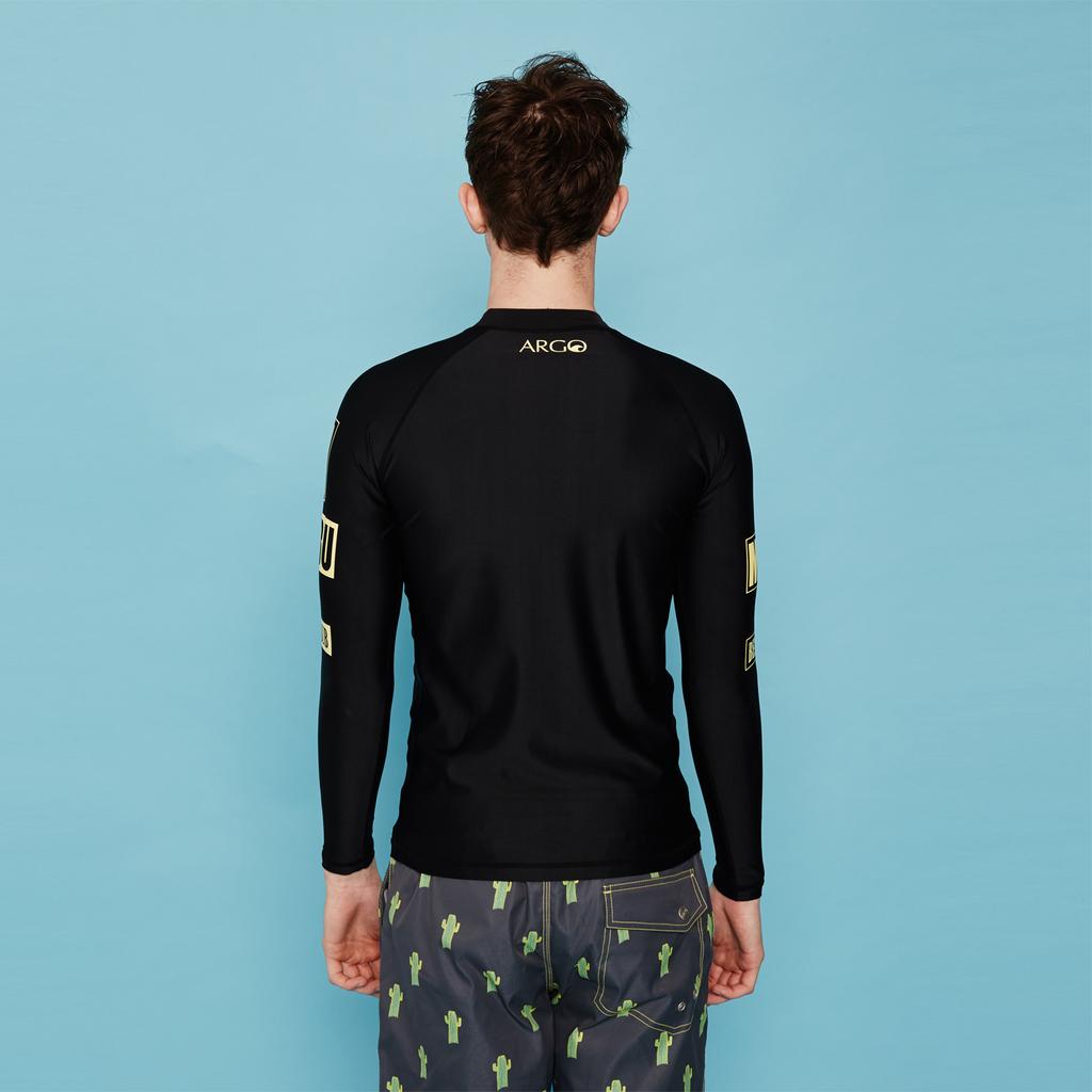 ARGO Zeros (Bk) Men'S Rash Guard Top