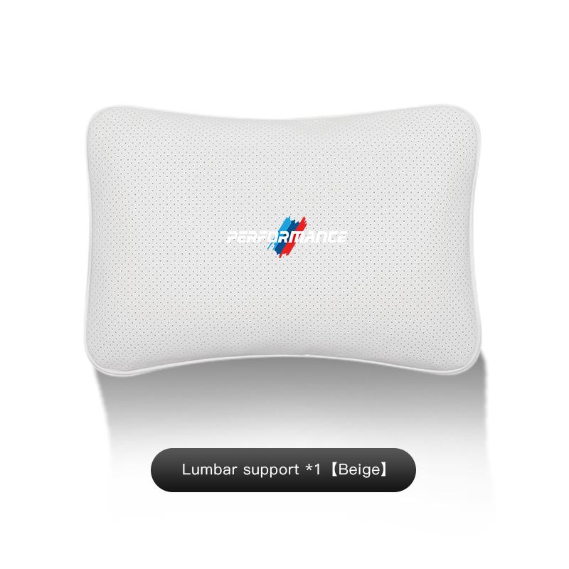 MDNS1 Cuscini per Poggiatesta e Collo per Auto BMW Protezione Cuscino Lombare per Schienale Adesivo Auto Per Performance F30 F40 E46 E60 M F10 X3 E90 F20