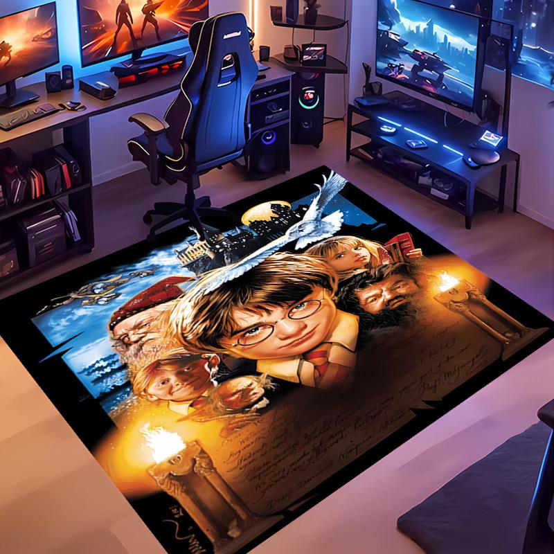 1pc Harry Potter Entrance Mat, Non-Slip Mat Area Rug,Room Decor, Outdoor Decor, Kitchen Rug,Doormat - Machine Washable, Easy to Clean