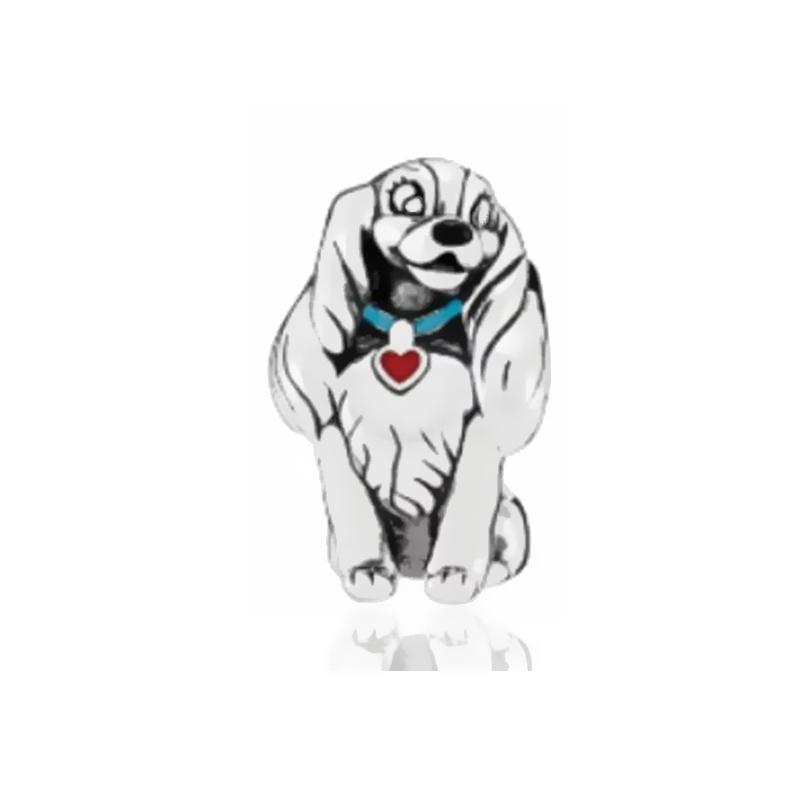 Disney Mickey Minnie Friends Dangle Charm Beads European Silver Bracelet Necklace DIY Jewelry Gift for Kids