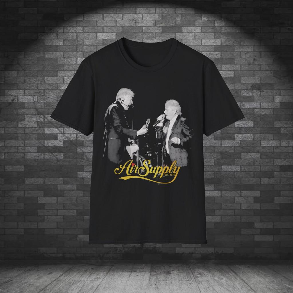 Unisex T Shirt Air Supply Band 50th Anniversary Inspired Design – Classic Rock Vintage Music Graphic Tee