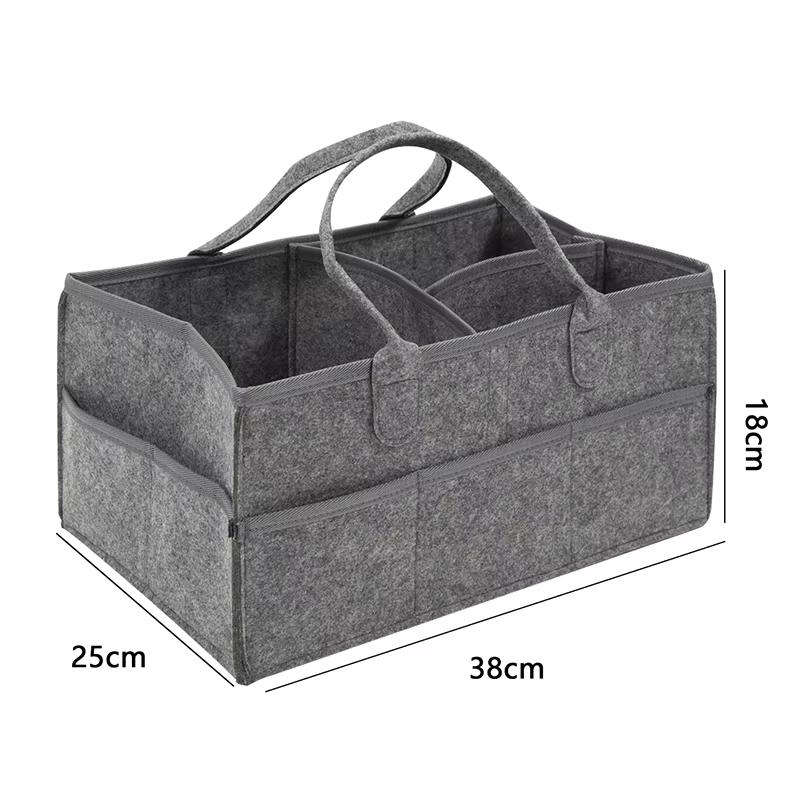 Baby Stroller Accessories Mom Tote Bag Foldable Storage Baby Diaper Hanging Bag Thickened Portable Mom Cart Portable Diaper Bag
