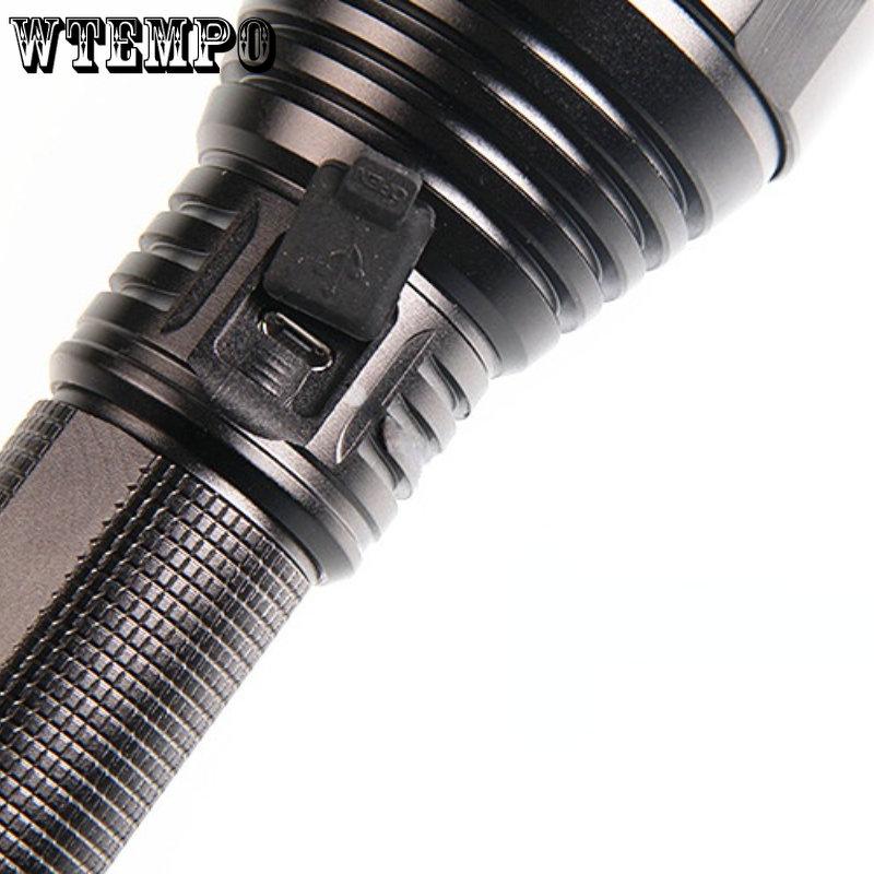 T40 Strong Light Flashlight Aluminum Alloy Long-range Waterproof Rechargeable Flashlight Super Bright Outdoor Searchlight