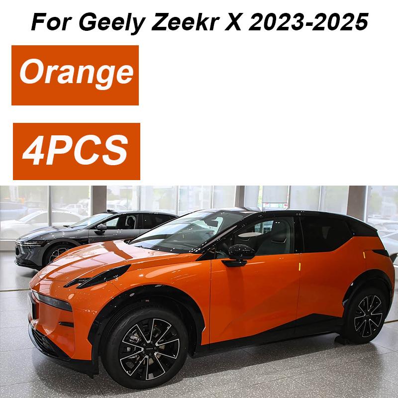 4 Stück lackiert für Geely Zeekr X 2025 Zubehör 2024 Auto Frontschmutzfänger Spritzschutz Hinterkotflügel Räder Autozubehör
